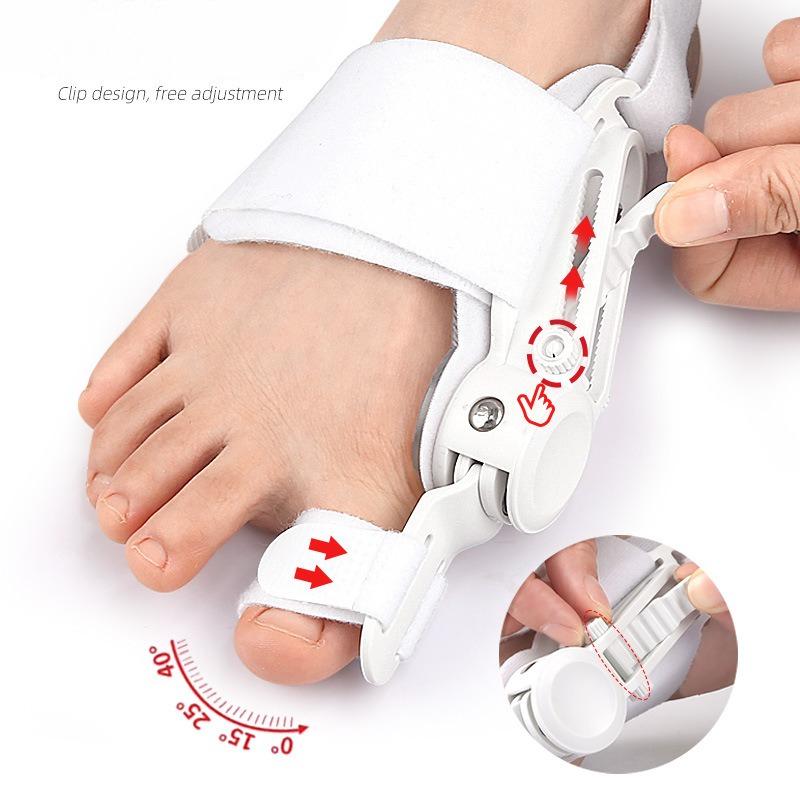 Hallux Valgus Corrector For Men and Women, Adjustable Toe Straightener White