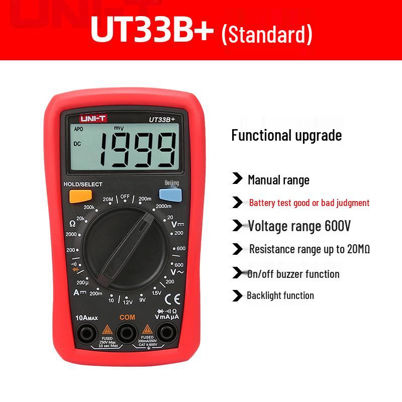 UNI-T UT33D Умный цифровой мультиметр высокой точности для электриков