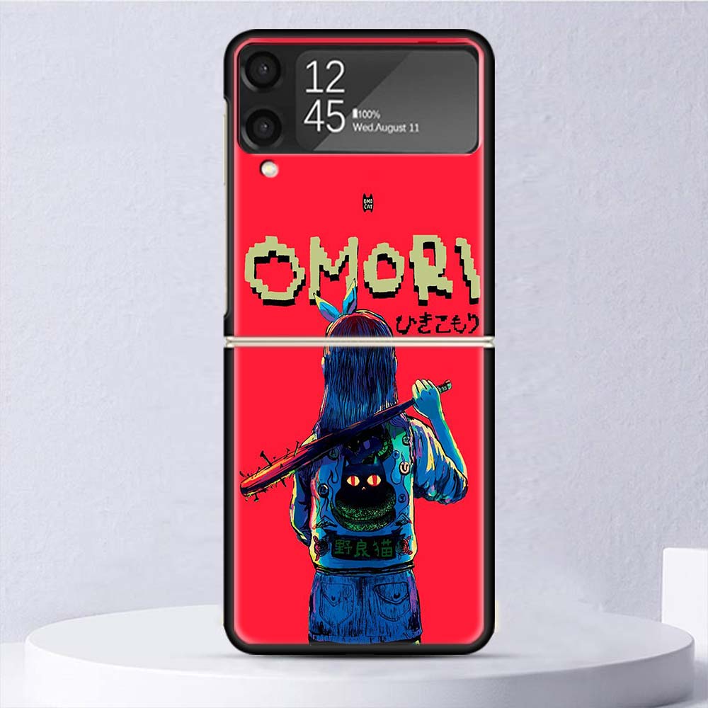 Игровой чехол O-Omori Мультяшный противоударный чехол для Samsung Galaxy Z Flip 7 6 5 4 3 5G Чехол для телефона Z Flip3 Flip4 Flip5 Flip6 Flip7