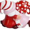 Decorative Valentine's Day Decor Romantic Heart Ornament Cute Heart Dwarf Figurine  Lover Gift