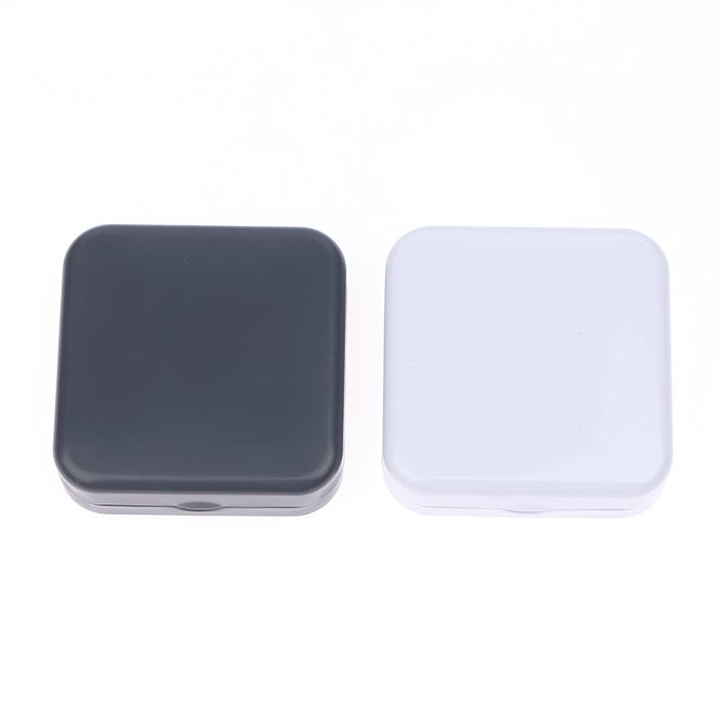 Мини-контейнер из металлической жести, квадратный откидной ящик для хранения с петлями, небольшой футляр для ювелирных изделий, монет, конфет, презервативов, органайзер, портативная коробка