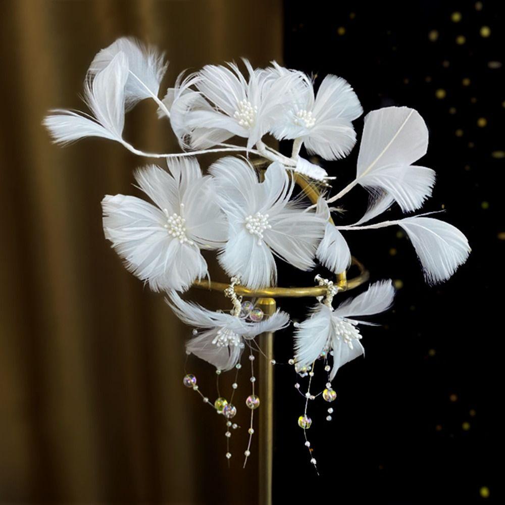 Милая фотографическая повязка на голову Элегантные свадебные аксессуары для волос Винтажный головной убор невесты Украшения для волос