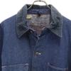 BLUE BELL 60s 70s Vintage Wrangler denim Coverall 46 Blanket-lined jacket Men's Used