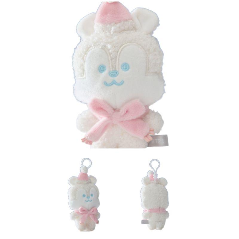 BT21 Плюшевый брелок «Снеговик» – Милый шарм с персонажем BTS
