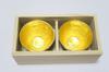 Nousaku Sake Cup Gold Leaf Gold Pair Paulownia Box Specification Set of 2