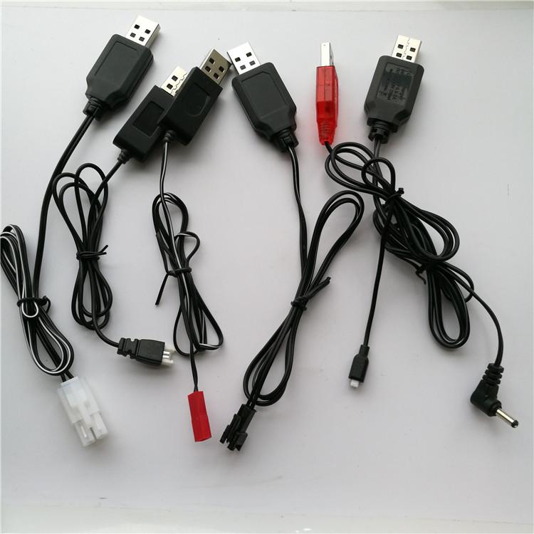 Ni-Cd/NiMH Battery Pack USB Charging Cable for Remote Control Toys with JST SM 2P Connector