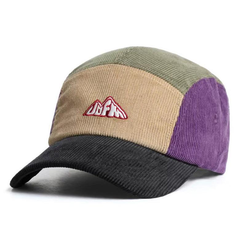 Кепка Регулируемая Snapback, Воздухопроницаемая Универсальная Полосатая Повседневная Кепка Вельвет Вышивка Бейсболка Универсальная Модная Для Повседневной Носки