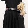 Faux Fur Leather Fur Belt Spicy Girl Style Y2K Waistband Personality Furry Waistband  Female/Girls