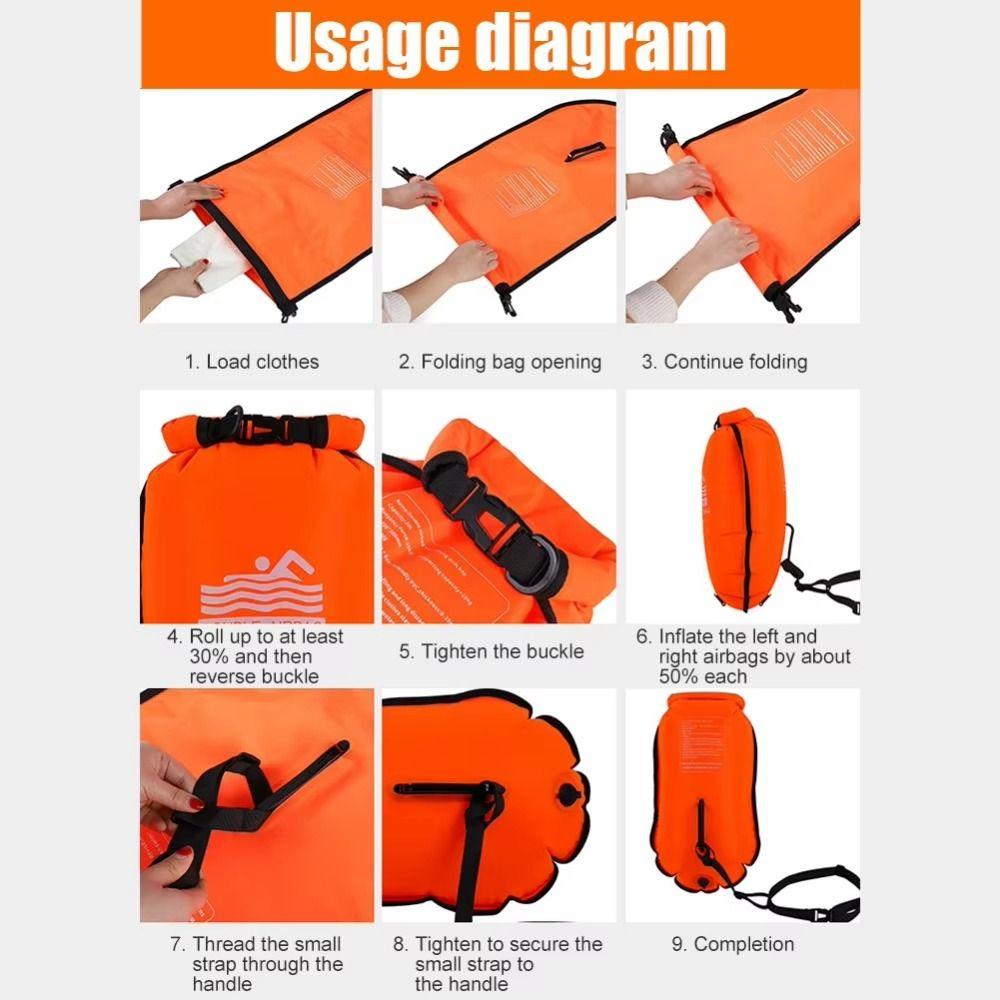 Floating Bag Swimming Waterproof Dry Bag Large Capacity Swimming Bag  Kayaking Canoeing