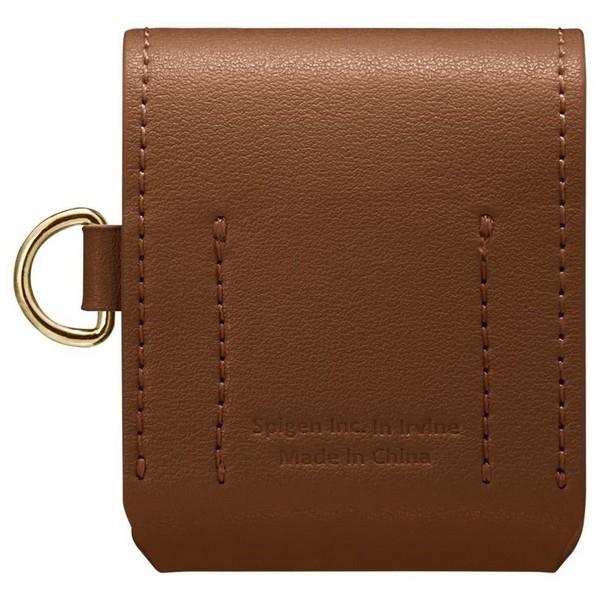 Etui do AirPods 1 Spigen PU Leather Brązowe