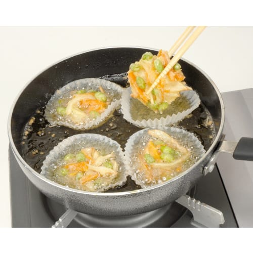 Alphamic Heat-Resistant Lunch Cups, Greaseproof Paper, Silicone-Coated, No. 8, Peeling, Stain-Resistant, Microwave-Safe, Oven-Safe, Made in Japan, 500