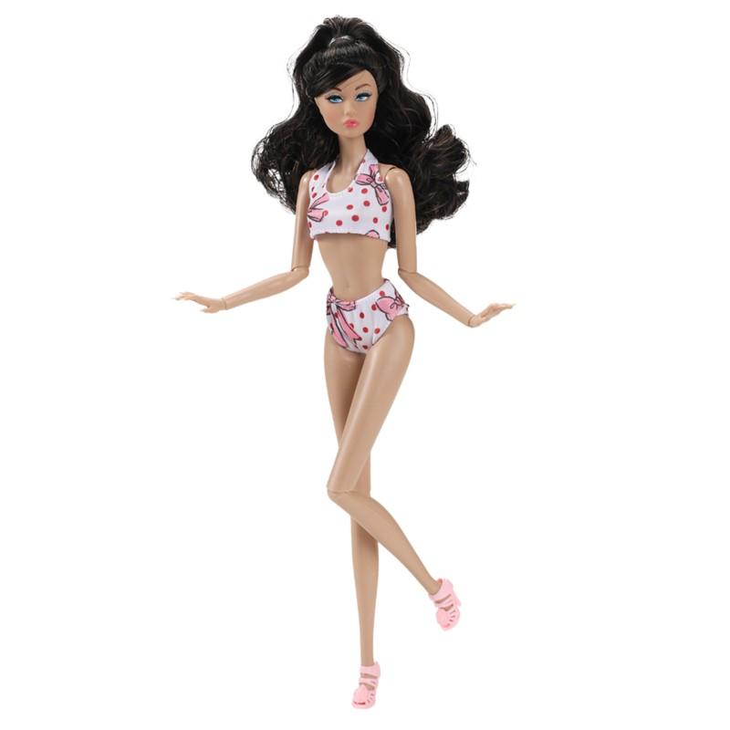 Кукла-супермодель 32 см в модной одежде для купания, 1/6 BJD, шарнирная, с белой и черной кожей, красивым макияжем, игрушка для переодевания DIY