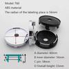 4PCS T60 Universal Car Modification Wheel Hub Caps, Chrome Plated Wheel Center Caps, Outer Diameter 60MM, Center Wheel Caps