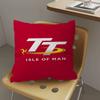 Motorcycle I-Isle Of Man Tt Cushion Cover Inches Farmhouse Decor Home Throw Pillow Covers For Couch Decorations