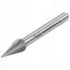 YG7 high-speed carbide milling cutter, conical, sharp, 10x20mm, FI 6mm, Vorstahl