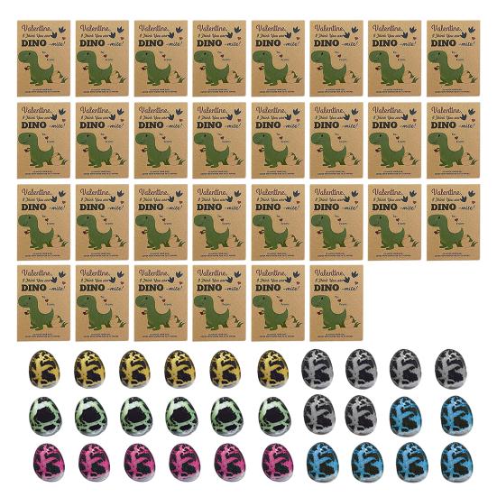 24/30 шт. инкубационных яиц динозавров, валентинки для детей, школьные классы, новинка, обмен подарками с динозаврами для малышей, сувениры на Пасху и вечеринку в честь Дня святого Валентина
