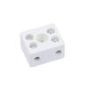 5Pcs 2 Postion 5 Hole Ceramic Wiring Terminal Block High Frequency Porcelain Dua