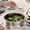 Stainless Steel Soup Pot, Thickened Mid Air Anti Scalding Handle, Korean Stock Pot, Steaming Pot, Milk Pot Lamian Noodles Pot
