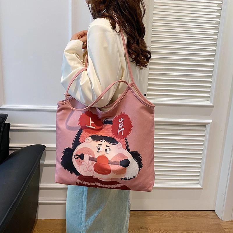 Большая вместительная дорожная сумка с небольшим нишевым дизайном, элегантная индивидуальная и универсальная сумка на плечо