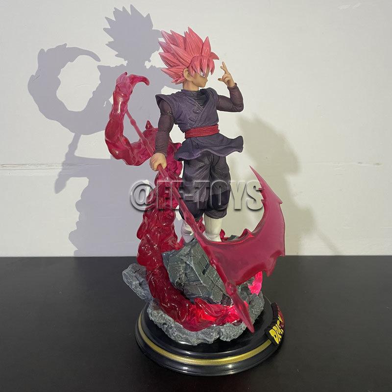 28cm Drogan Boll Z Zamasu Figure Black Gocool Pvc Action Figures Gk Statue With Light Base Collection Model Toys For Children Gift