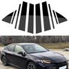 10Pcs Car Door Window Column BC Pillar Post Cover Trim PC Material Sticker Fit For Honda Camry 2025