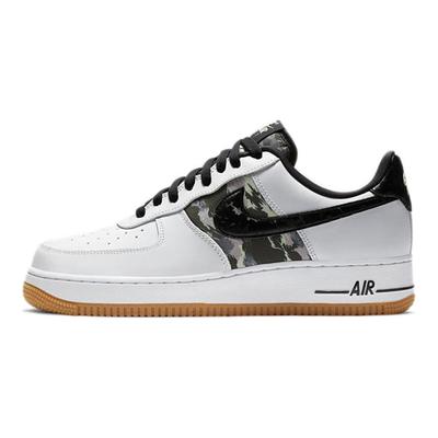 Кроссовки Air Force 1 Low Белые Рипстоп Камуфляж Черные Резиновая подошва CZ7891-100