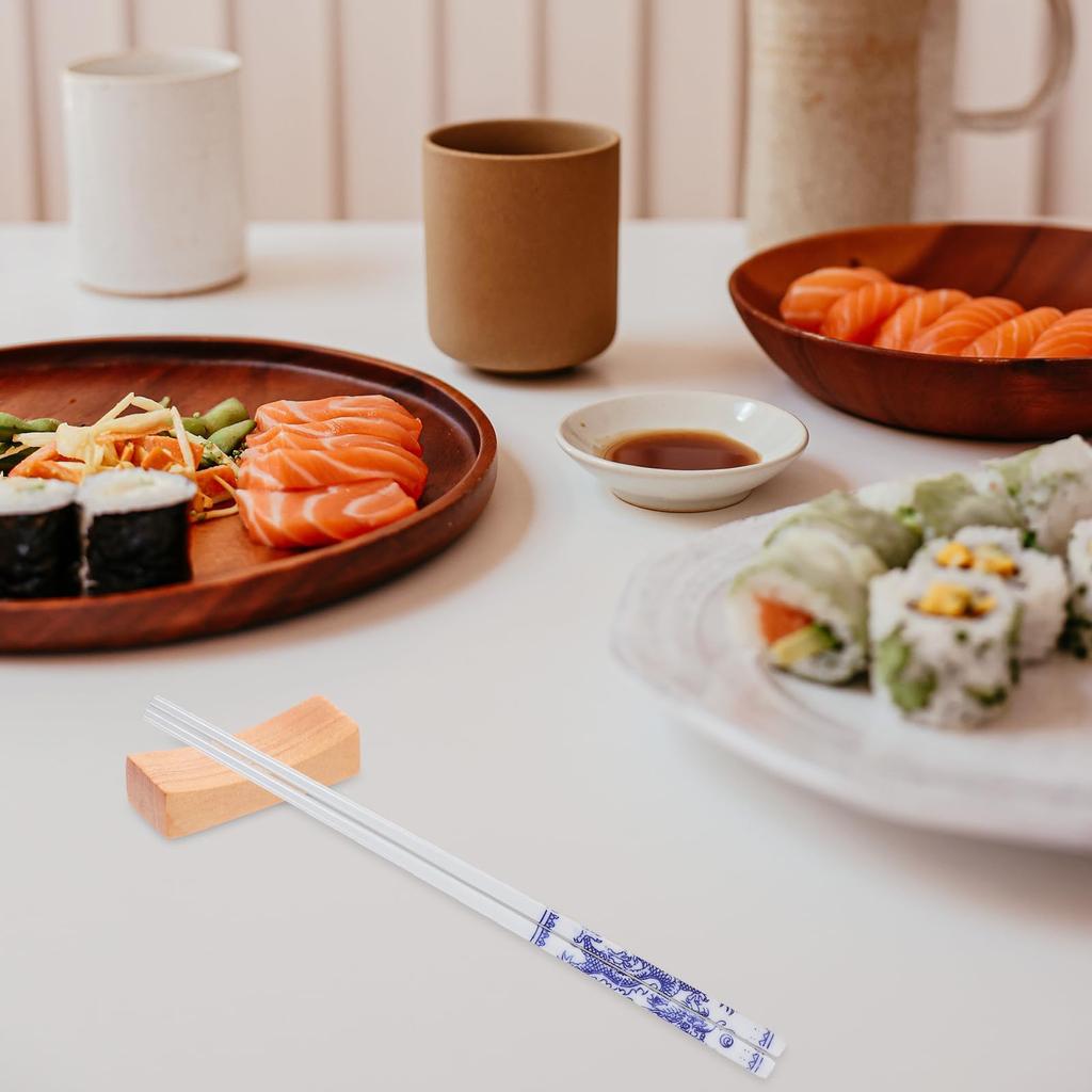 DOITOOL Chopstick Rest Wooden Spoon Rest Chopstick Pillow Spoon Rest Japanese Style Chopstick Stand Cutlery Rest Japanese Tableware Decoration
