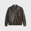 Men's Retro Loose Fit Leather Motorcycle Jacket - Spring/Autumn Korean Style with Lapel