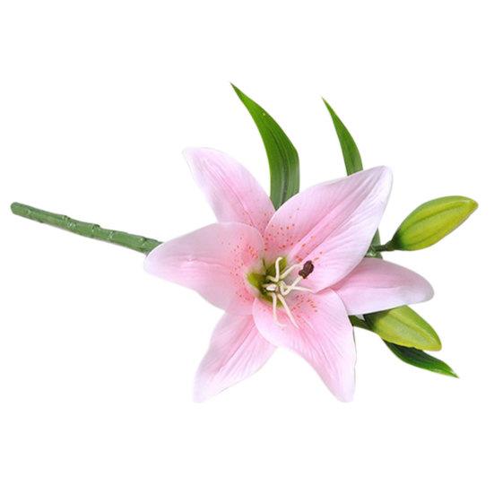 1шт искусственный цветок лилии поддельные растения домашний офис кафе украшение свадебной вечеринки