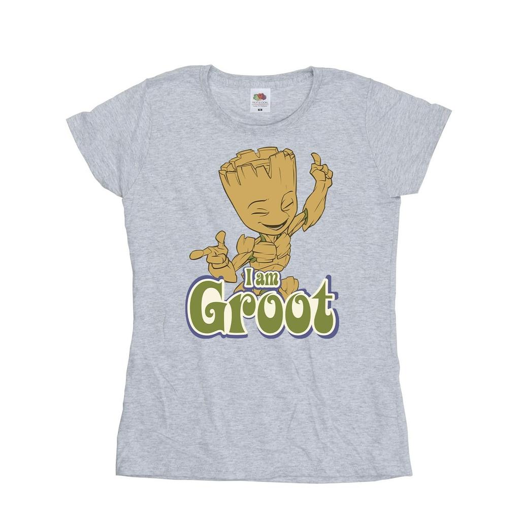Guardians Of The Galaxy Womens/Ladies Groot Dancing Cotton T-Shirt