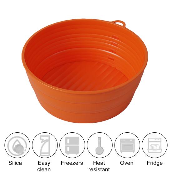 Силиконовая корзина для брожения хлеба, круглая овальная коробка для расстойки теста, безопасная складная духовка, принадлежности для выпечки на закваске для дома