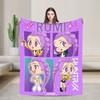 Huntrix HUNTRX Rumi Kpop Demon Hunters Blankets Пушистый, потрясающий, теплый плед для дома на зиму