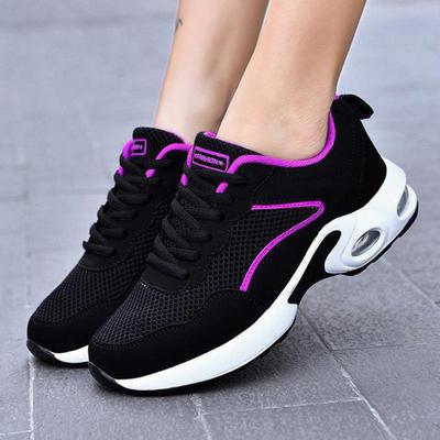 Модная черная спортивная обувь сетчатая дышащая взрослая обувь кроссовки женская обувь толстая подошва теннисные кроссовки для бега 2025 весна лето кроссовки женские