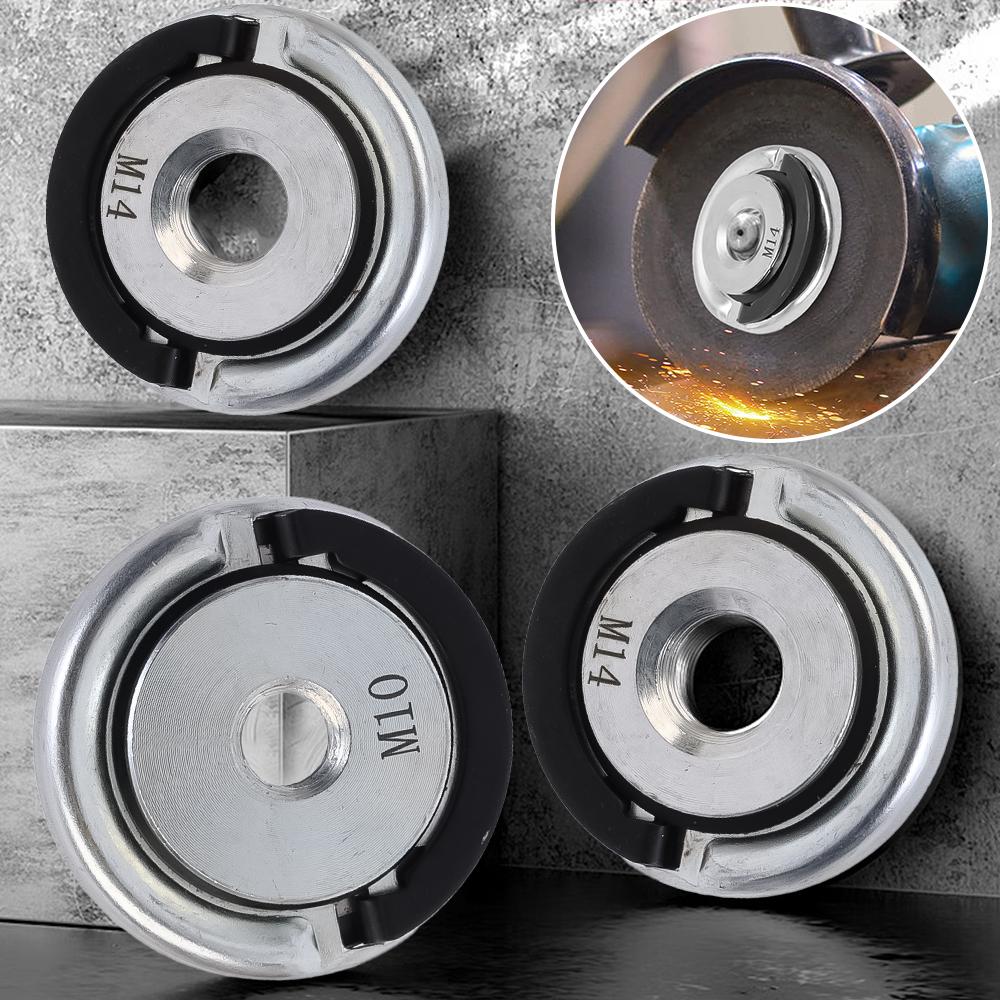 1/2 шт. M10 M14 угловая шлифовальная машина быстросъемная самоблокирующаяся пластина резьбовая угловая шлифовальная машина шлифовальный диск патрон инструмент автозапчасти