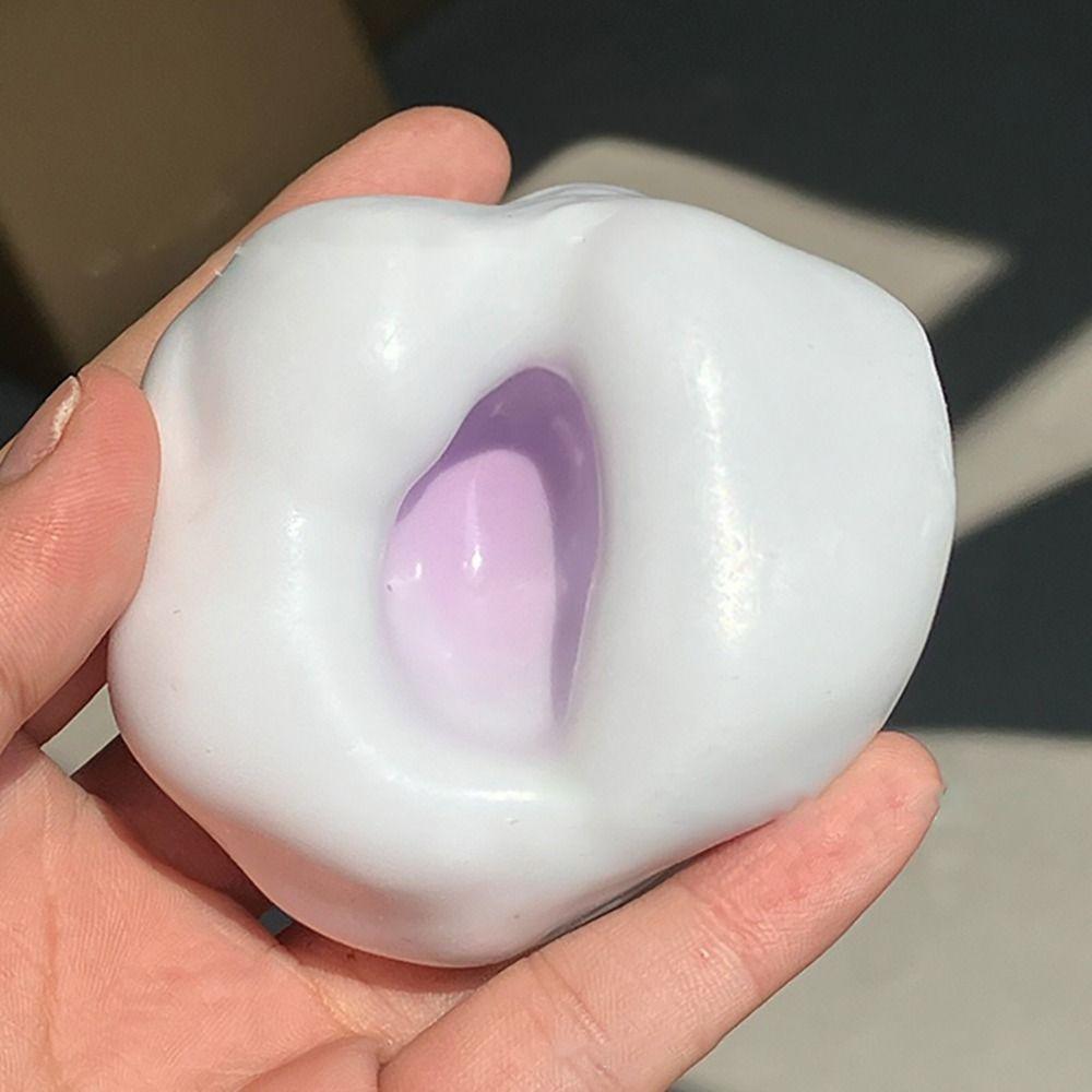 Simulation Squeeze Toy Good Feel Decompression Toy Snow Skin Glutinous Rice Cake for Adult Kids