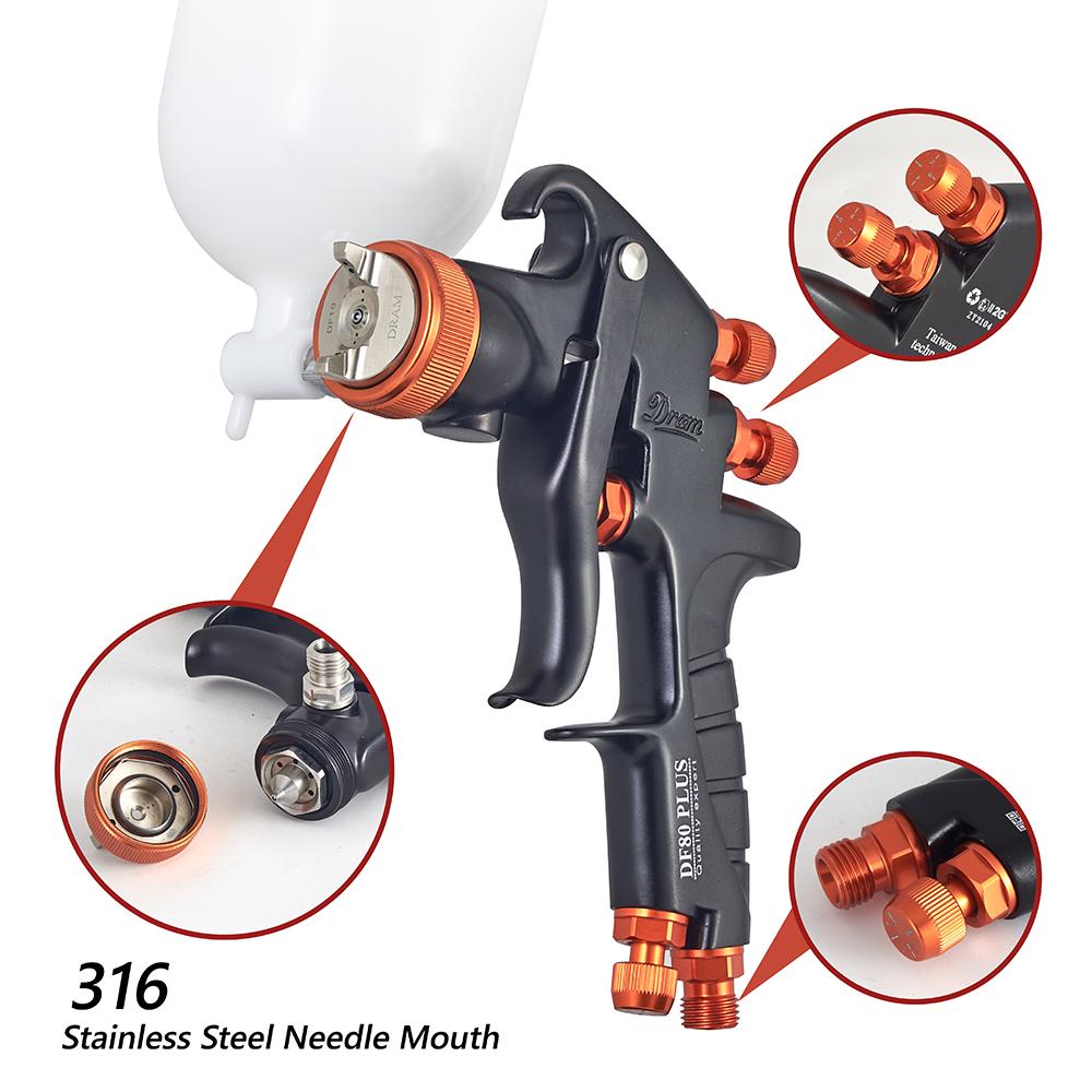 1.0мм 1.3мм 1.5мм 1.8мм Высокая атомизация Автомобильная Мебельная Финишное покрытие УФ-лак Специальный Промышленный Краскопульт высокого давления