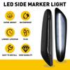 Smoked LED Side Marker Light Turn Signal Sequential For BMW X1 X3 325I 328I 335I