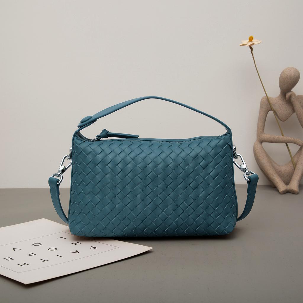 Сумка-подушка из коровьей кожи, плетеная сумка-подушка, женская сумка из натуральной кожи, сумка-мессенджер на одно плечо, сумка-мешок