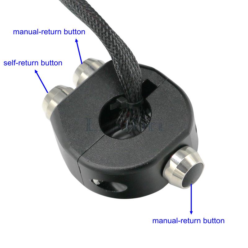 LMoDri мотоцикл 7/8 "мгновенный переключатель с защелкой 22 мм переключатели из алюминиевого сплава ручки для мотоцикла сброс