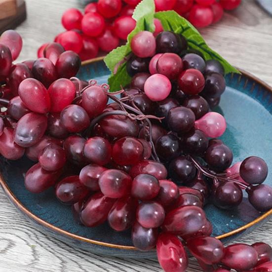 Искусственный виноград, реалистичное широкое применение, мягкая имитация растения, искусственные фрукты, опора для домашнего декора