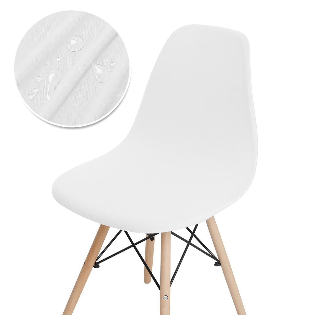 Водонепроницаемый чехол на стул, эластичный чехол на стул с короткой спинкой, эластичный однотонный чехол на сиденье для отеля, дома, гостиной, 1 шт.