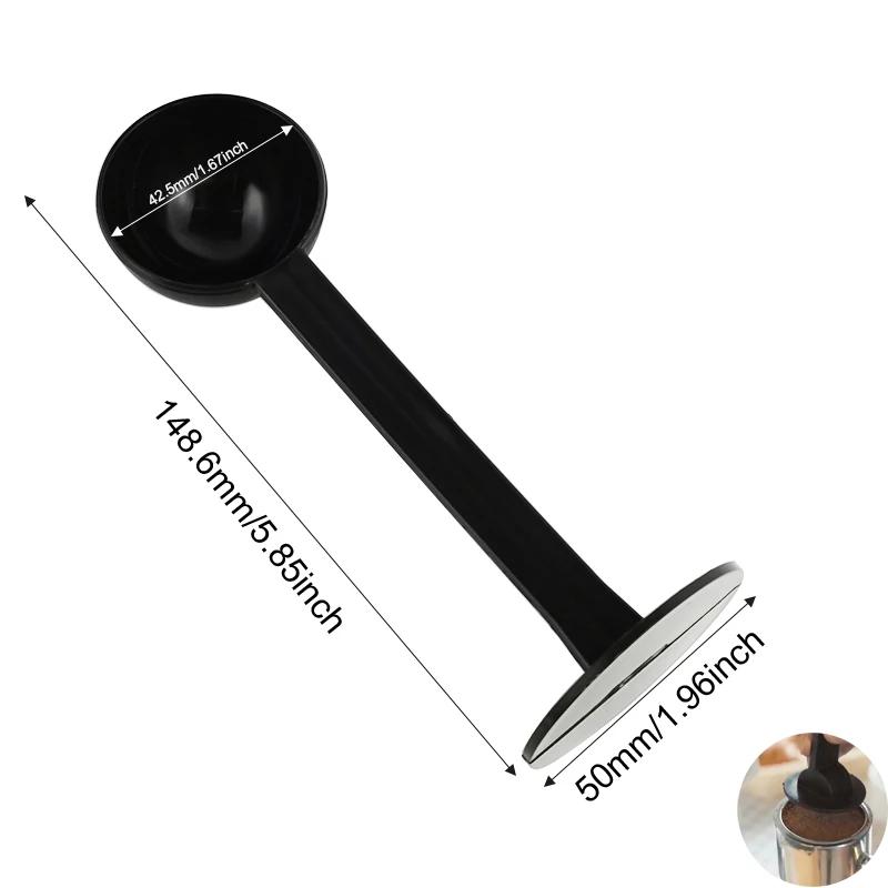 Подставка из нержавеющей стали, ложка-темпер, инструменты, 2 в 1, кофейная ложка, портативные мерные ложки для порошка, кофейные ложки