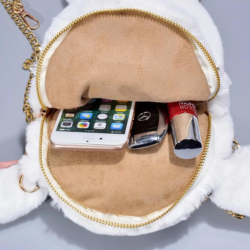 Милая плюшевая сумка на одно плечо с кроликом, сумки через плечо, японский кролик, мягкая игрушка-кролик, детский школьный рюкзак, детский подарок, игрушки