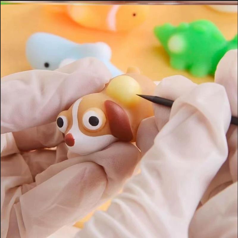 Мультяшная Собачка Моти Сквиши Игрушки Мягкие Сенсорные Игрушки для Снятия Стресса Фиджеты Игрушки Анти-Стресс Животное Новинка Игрушка Сувениры на Вечеринку Подарок