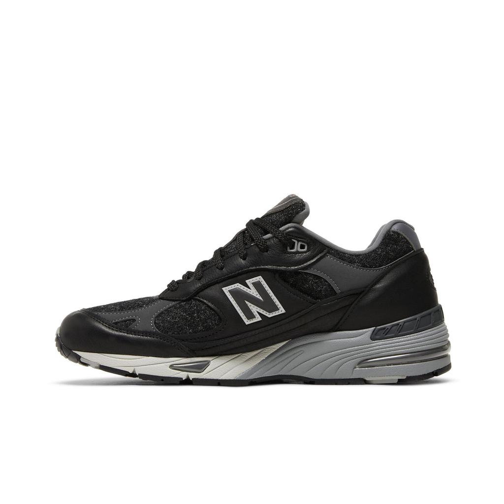 New Balance 991 Сделано в Англии 'Harris Tweed' (унисекс) Черные / Магнитные / Дымчато-жемчужные Беговые кроссовки M991DJ