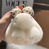Cute Plush Rabbit Keychain Soft and Comfy Rabbit Fur Mini Bunny Pendant Lovely Women Bag Schoolbag Car Accessory Gift for Girls