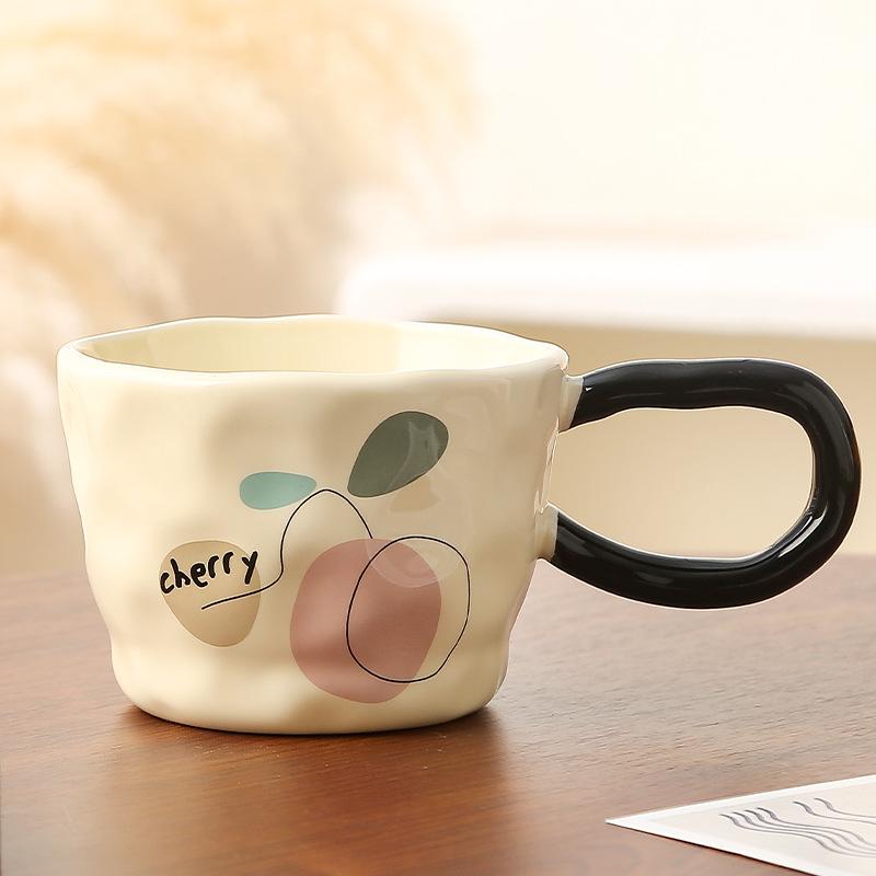 Ретро Дизайн Кружки Чувство Большие Уши Инс Стиль Керамическая Чашка Пара Кофейная Чашка Офисная Чашка для Воды Домашнее Использование