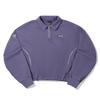 Li Ning Retro Sports Series Loose Pullover Sweatshirt Women Sweatshirt Mist-Blue Purple AWDVN44-4