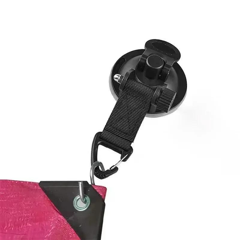 1/4PCS Vacuum Suction Cup Heavy Load Waterproof Reusable Heavy Duty Suction Cup Anchor Tie Down Hooks Strong for Car Side Awning
