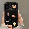 Подходит для Apple 15 Чехол для мобильного телефона iPhone 13/14Promax Coffee Bear Doll 11/12 Flip Mirror Xs Soft